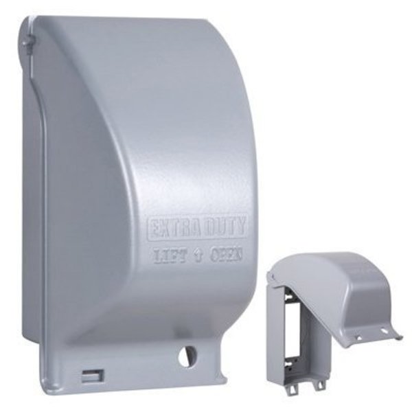 Racoorporated Electrical Box Cover, 1 Gang, Aluminum, In-Use MX3200